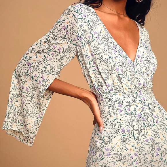 Lulus “Blooming Daydream” Cute Floral Skater Dress - Picture 8 of 10